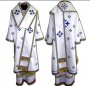 Bishop`s vestments, embroidered on a single color with embroidered galloon R100A