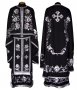 Priest Vestments, Embroidered on velvet in black color, Greek Cut, R042g