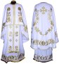 Priest Vestments, Embroidered on White gabardine, with sewn galloon, Greek Cut, R042g