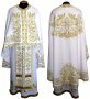 Priest Vestments, Embroidered on white gabardine, embroidered galloon, Greek Cut, R74g