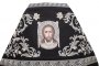 Priest Vestment, Embroidered on Black Velvet 
