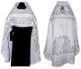 Priestly vestments, embroidered on white velvetembroidery 