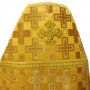Priestly vestments, yellow brocade, fabric "patriarchal cross"