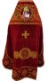 Priest vestments, red velvet, embroidered lace with embroidery "Circles"