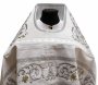 Priest`s vestments, white gabardine, embroidered icon