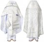 Priest Vestments, Embroidered on white brocade, R001m