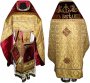 Priest Vestments, combined of brocade, shoulders embroidered on velvet 002М