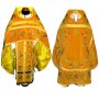 Priest Vestments, Embroidered on Yellow velvet, sewn galloon R042m (n)