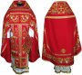 Priest Vestments, Embroidered on Red gabardine, sewn galloon R081m (n)