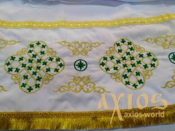 Inner Rason, embroidery with gold and green threads - фото