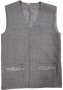 Gray vest (linen-gabardine)