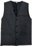 Dark gray vest (linen-gabardine)